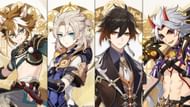 A popular mono-Geo team in Genshin Impact (Image via HoYoverse)